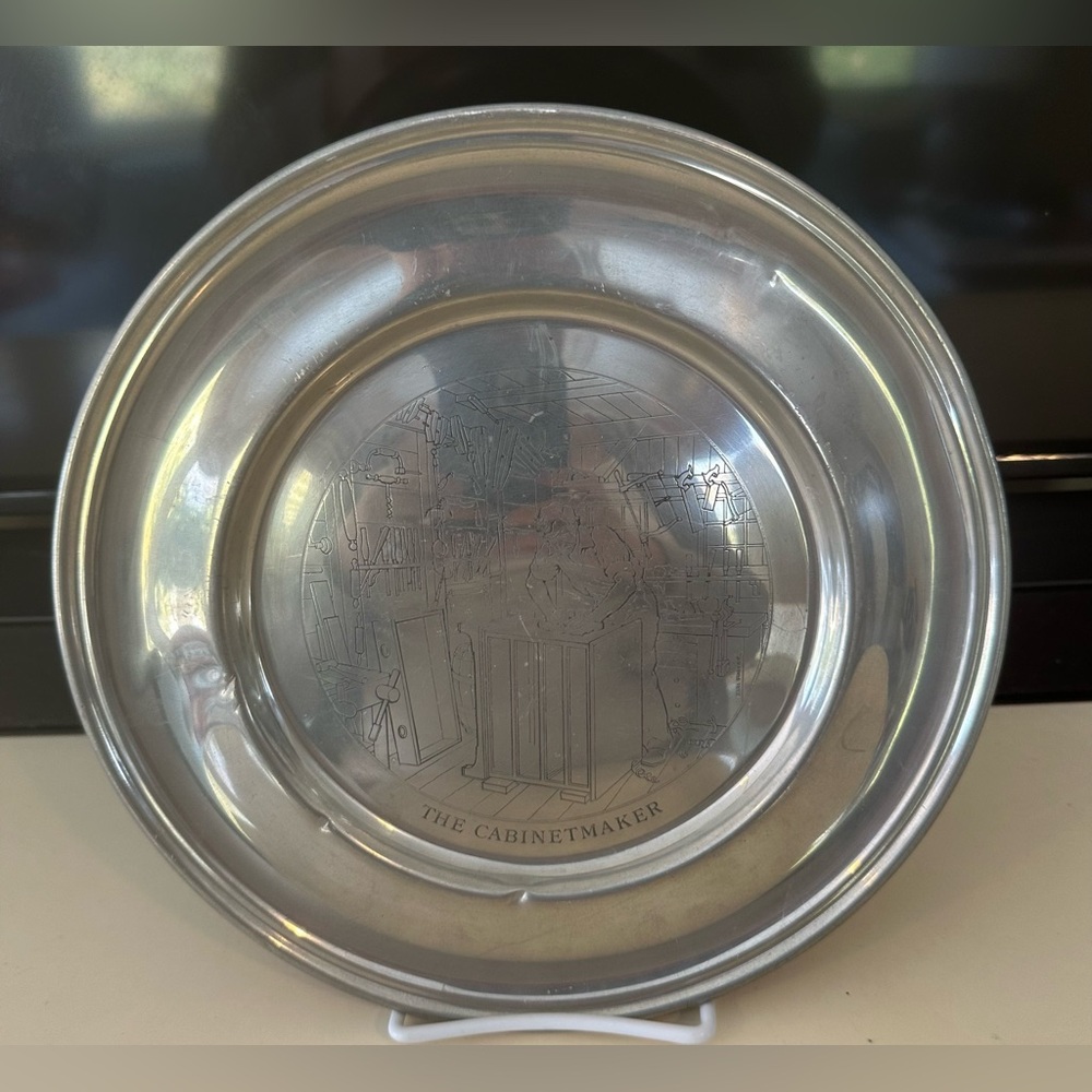 Museum Limited Edition American Craftsman Collection The Cabinet Maker Plate HTF